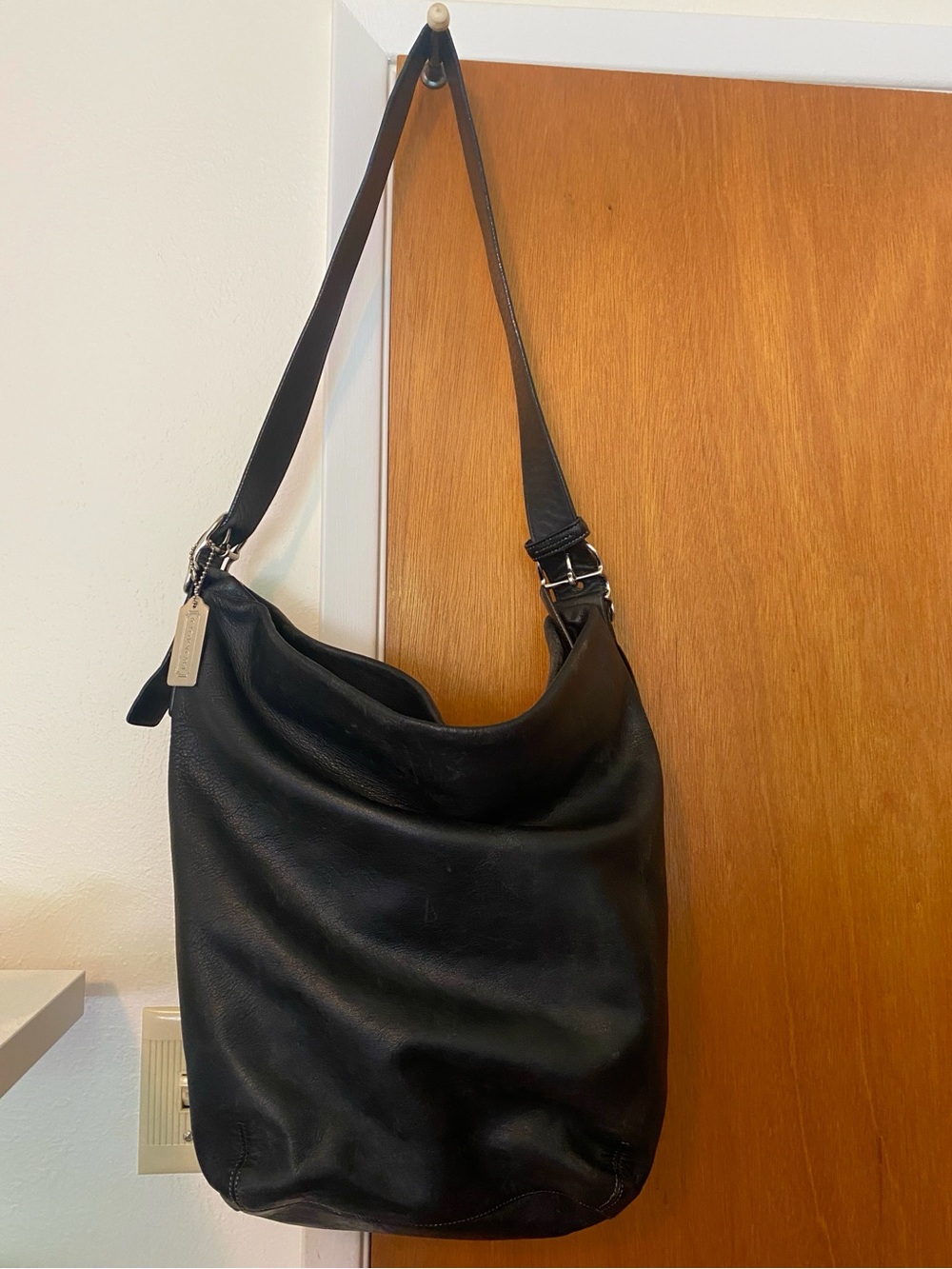 Coach Vintage XL Bucket Bag 9151 Dyed Black
